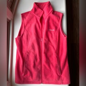 Columbia Vibrant Pink Sleeveless Fleece